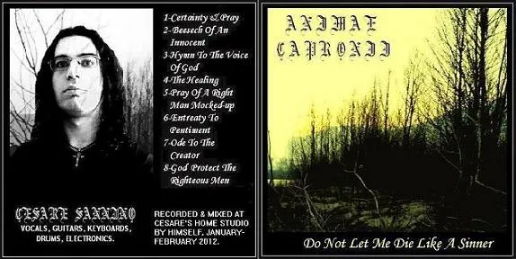 Animae Capronii - Do Not Let Me Die like a Sinner Album Cover