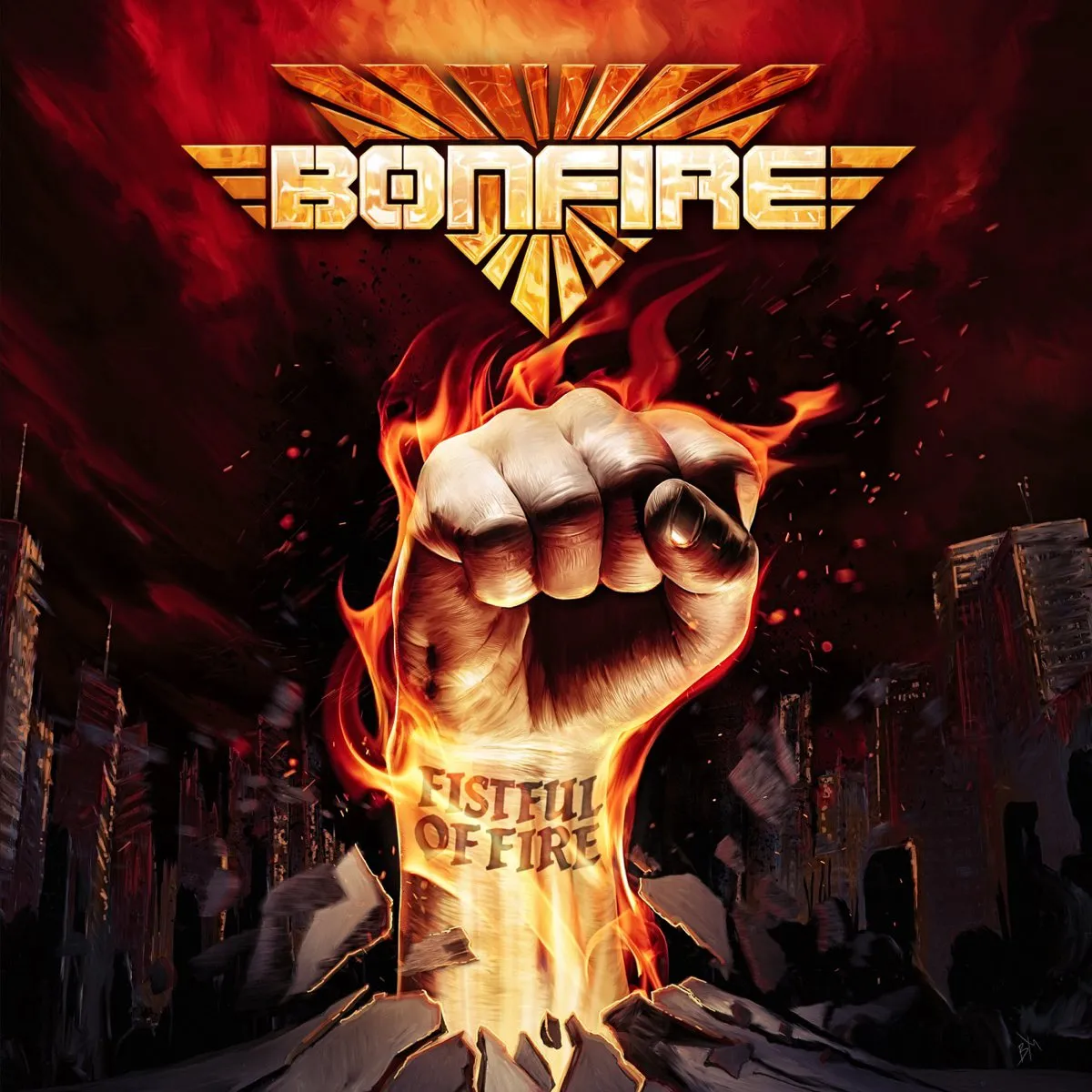 Bonfire - Fistful of Fire Album Cover