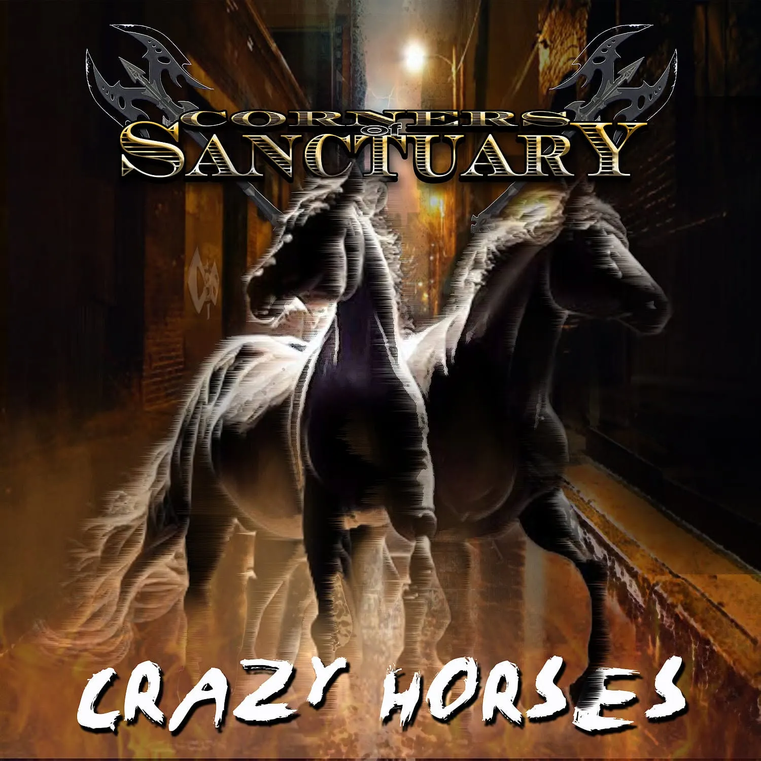 Corners of Sanctuary - Crazy Horses Album Cover