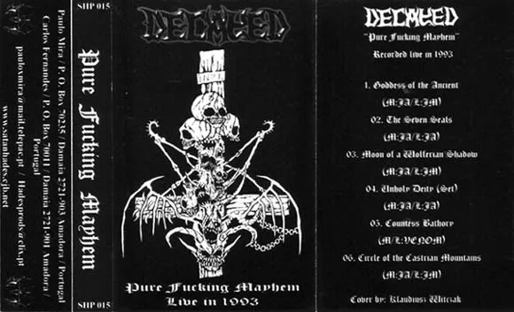 Pure Fucking Mayhem - Live in 1993