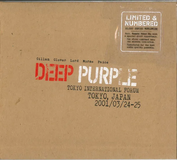 Deep Purple - Live in Tokyo 2001 Album Cover