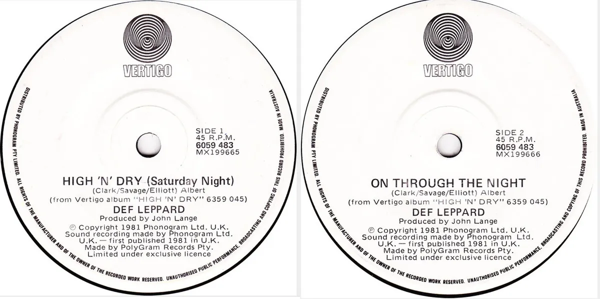High 'N' Dry (Saturday Night)