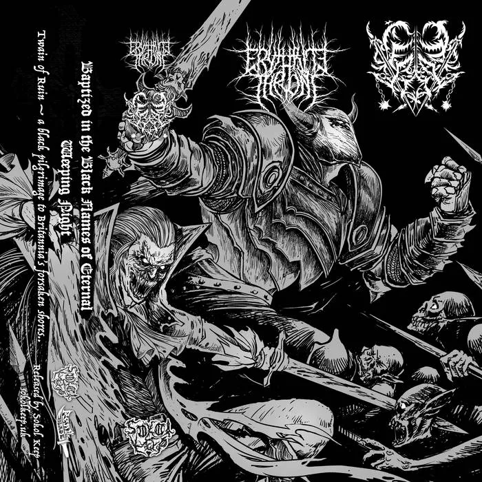 Erythrite Throne - Baptized in the Black Flames of Eternal Weeping Night Album Cover