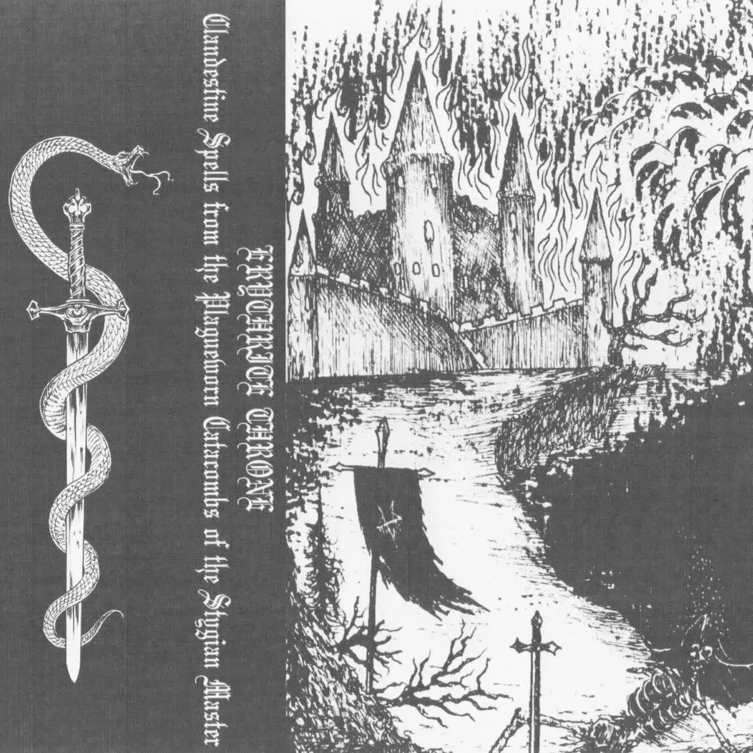 Erythrite Throne - Clandestine Spells from the Plagueworn Catacombs of the Stygian Master Album Cover