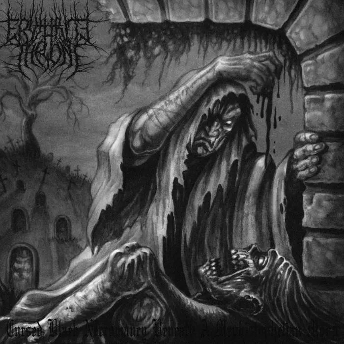 Erythrite Throne - Cursed Black Necromancy Beneath a Mephistophelian Moon Album Cover