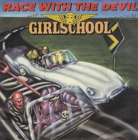 Girlschool - Race with the Devil Album Cover