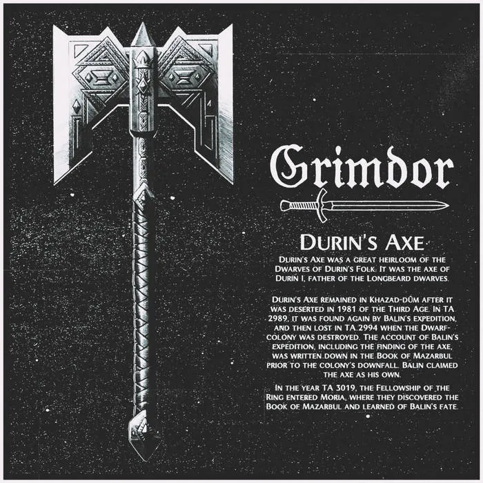 Grimdor - Durin's Axe Album Cover