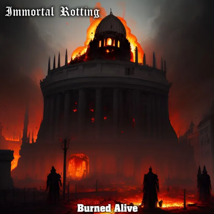 Immortal Rotting - Burned Alive Album Cover